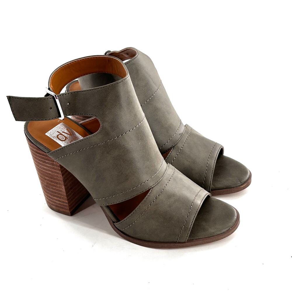 Dolce Vita Gray Block Heel Sandals